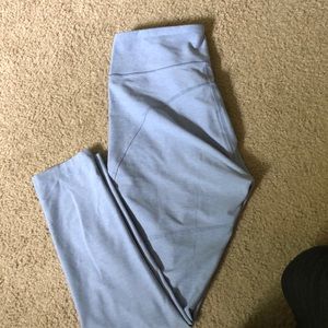 outdoor voices blue leggings cropped
